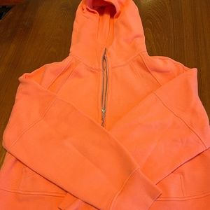 Lululemon OS Scuba Hoodie Raspberry Cream size M/L
